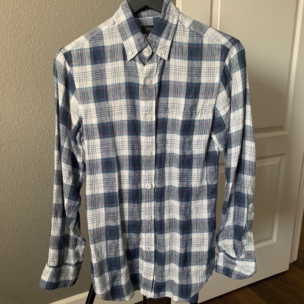 Like New J. Crew plaid shirt
